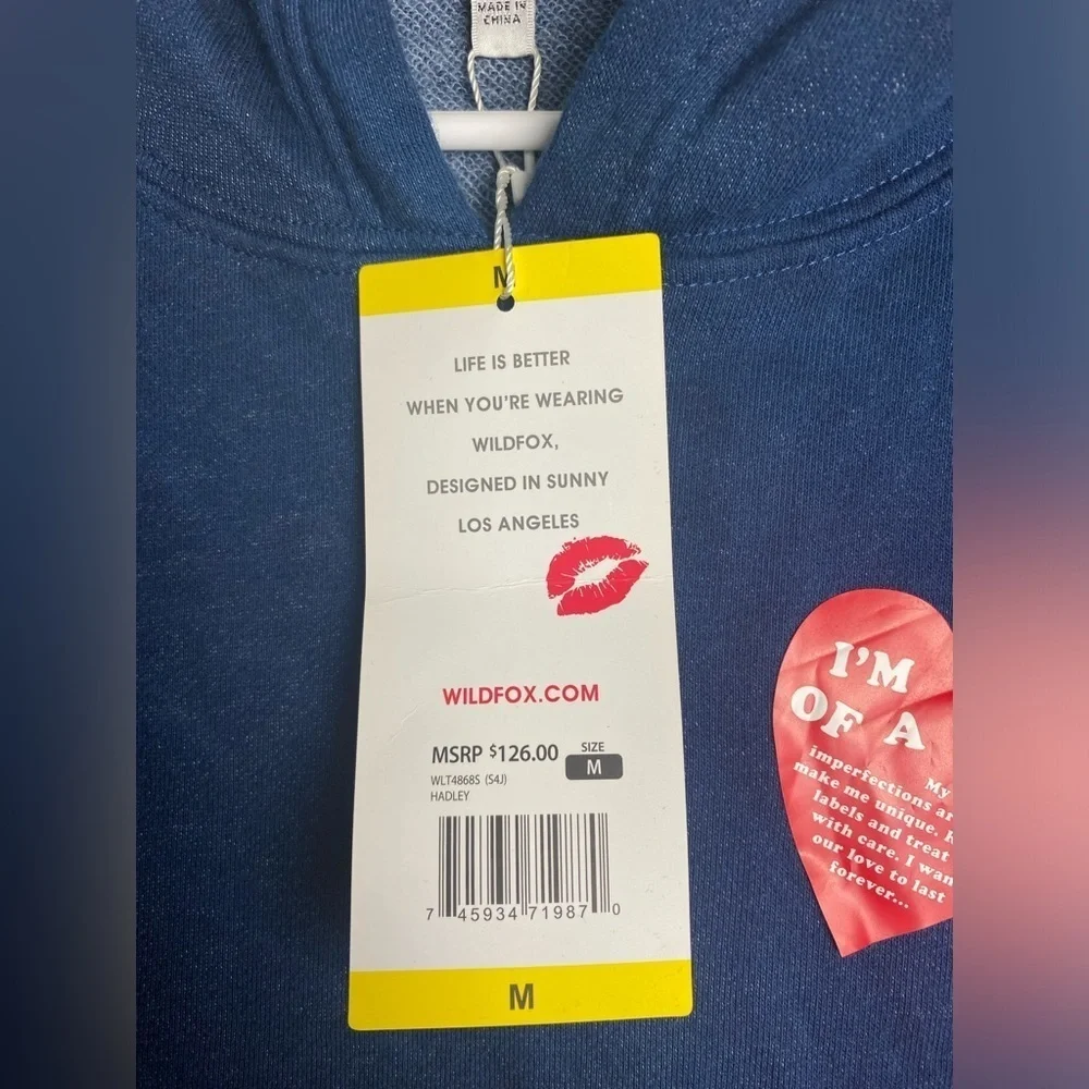 Wildfox Tie-Dye Lightweight Hoodie, New with tags,  Medium - Picture 5 of 11